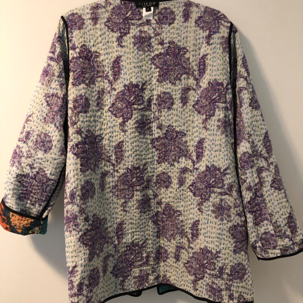 Citron Kantha Quilt Jacket - Picture 6 of 7